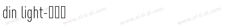 din light字体转换